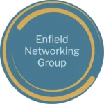 Enfield Networking Group logo - circle and transparent background
